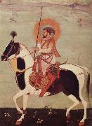 Horseman likeness of the Shah Dschahan, leaf out of the Shah-Dschahan-album period of the Schan Dschahan unknow artist